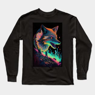 Psychedelic Fox Long Sleeve T-Shirt